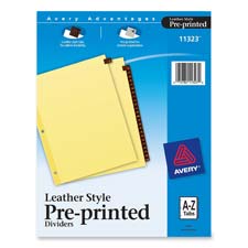 Avery A-Z Leather Preprinted Dividers
