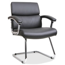 Lorell Sled Base Leather Guest Chair