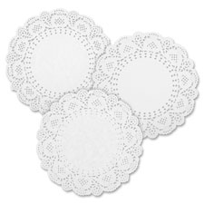 Sparco White Round Doilies