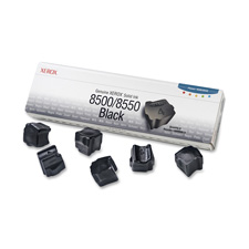 Solid Ink,F/ Phaser8500/8550,6000 Page Yield,6/BX,Black