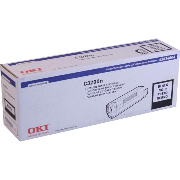 Okidata 43034804 (Type C6) Black OEM Toner Cartridge