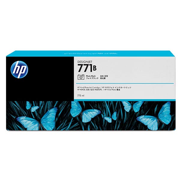 HP B6Y44A (HP 771A) Cyan OEM Ink Cartridge (3 pk)