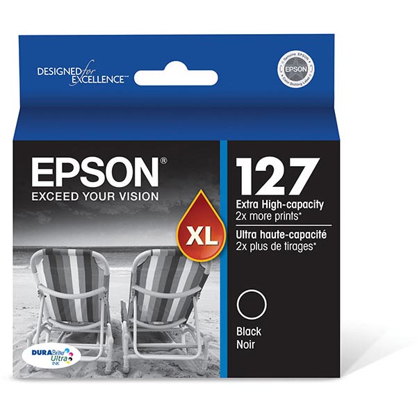 Epson T127120 (Epson 127) Black OEM Inkjet Cartridge