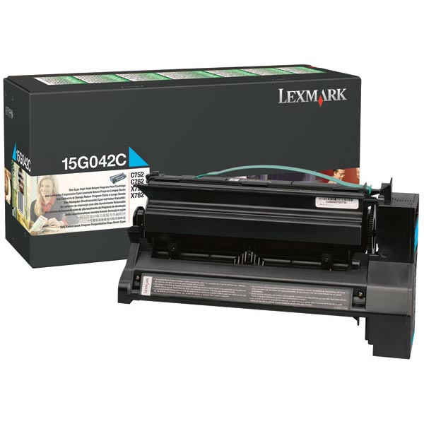 Lexmark 15G042C Cyan OEM Toner Cartridge