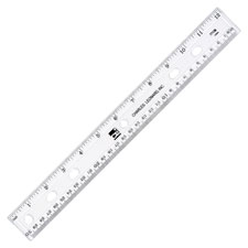 Charles Leonard 12" Plastic Ruler