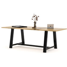 KFI Seating 36x96" Solid Wood Top Midtown Table