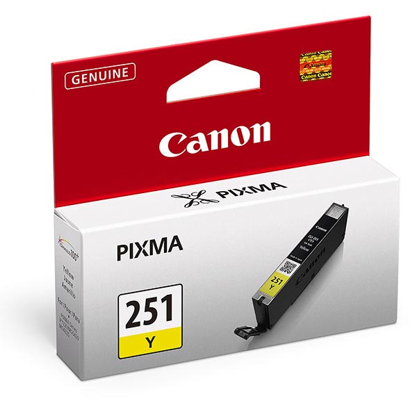 Canon 6516B001 (CLI-251) Yellow OEM Inkjet Cartridge