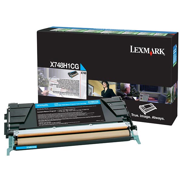 Lexmark X748H1CG Cyan OEM High Yield Toner