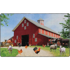 Flagship Carpets Barn Animals Classroom Rug