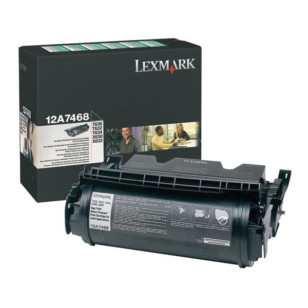 Lexmark 12A7468 Black OEM Toner Cartridge