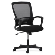 Lorell Sandwich Seat Mesh Mid-back Chair