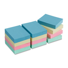 Bus. Source Premium Plain Pastel Adhesive Notes