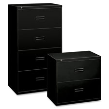 HON 400 Series 36" Black Drawer Lateral File 