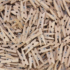 Chenille Kraft WoodCrafts Natural Mini Clothespins