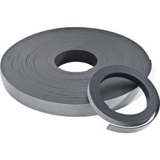 Adhesive Magnetic Tape, Flexible, 1/2"x10', Black