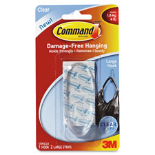 3M Command Large Clear Hanging Hooks