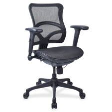 Lorell Full Mesh Mid-back Chair