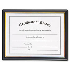 NuDell Plastic Framed Award Certificate