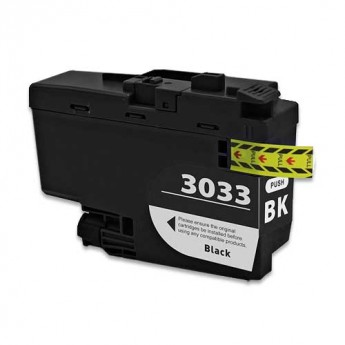 Premium Quality Black Super High Yield Inkjet Cartridge compatible with Brother LC-3033Bk