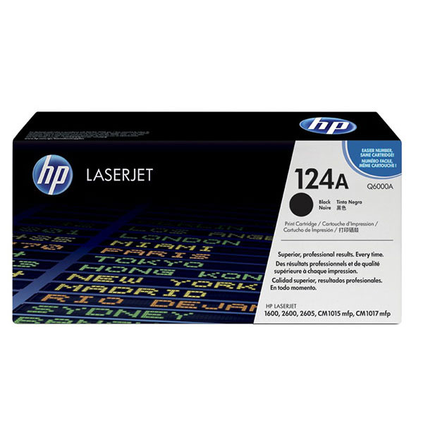 HP Q6000A (HP 124A) Black OEM Toner Cartridge