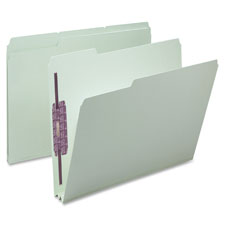 Smead 1/3 Cut Pressboard File Folders w/ Fasteners