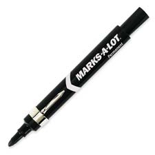 Avery Marks-A-Lot Large Permanent Markers w/Clip