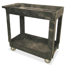 Rubbermaid Comm. 5" Casters 2-shelf Utility Cart