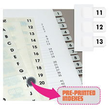 Redi-Tag Preprinted 11-20 Numbered Index Tabs