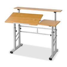 Safco Height Adj. Split Level 3-n-1 Workstation