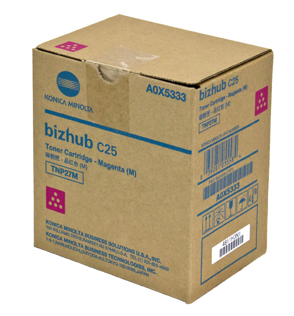 Konica Minolta A0X5333 (TNP27M) Magenta OEM Toner Cartridge