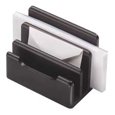 Rolodex Black Wood Mini Sorter