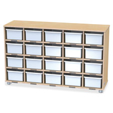 Jonti-Craft TrueModern 20-Cubbie Bins Storage