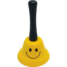 Ashley Prod. Smiley Face Design Wide Hand Bell