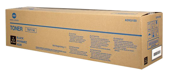 Konica Minolta A3VU130 (TN-711K) Black OEM Toner Cartridge