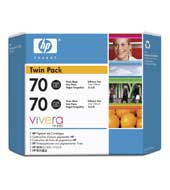 HP CB340A (HP 70) Black OEM Ink Cartridge (twin pk)