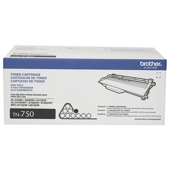 Brother TN-750 Black OEM Toner Cartridge