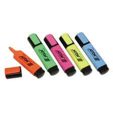 SKILCRAFT Neon Flat Highlighters