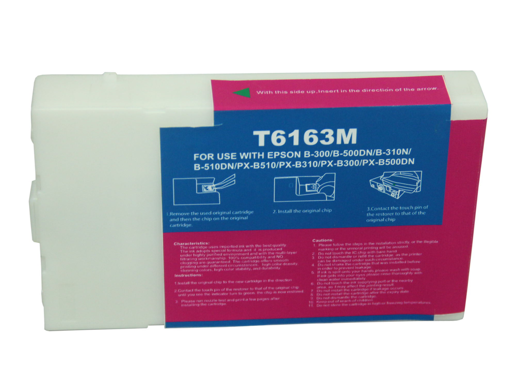 Premium Quality Magenta Inkjet Cartridge compatible with Epson T616300 (Epson 616)