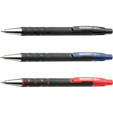 SKILCRAFT Rubberized Barrel Ballpoint Pens