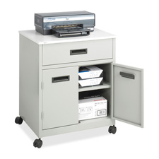 Safco Steel Mobile Machine Stand w/ Drawer