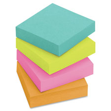 3M Post-It Miami Collection 2" Super Sticky Notes