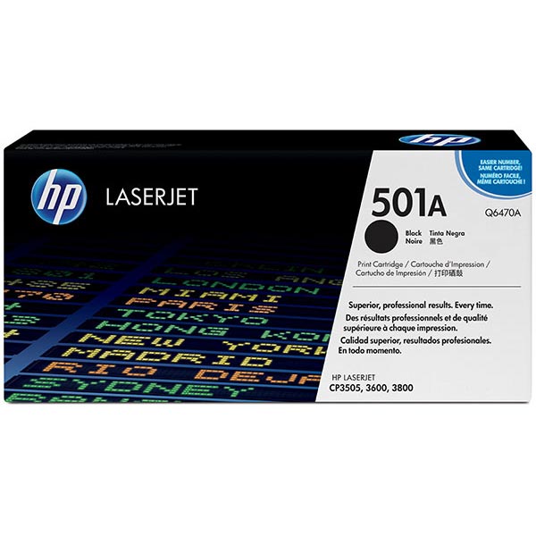 HP Q6470A (HP 501A) Black OEM Toner Cartridge