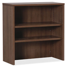 Lorell Essentials Walnut 2-shelf Stack-on Bookcase