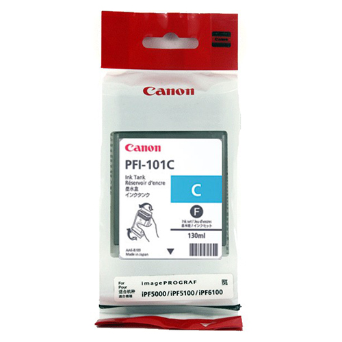 Canon 0884B001AA (PFI-101C) Cyan OEM Inkjet Cartridge