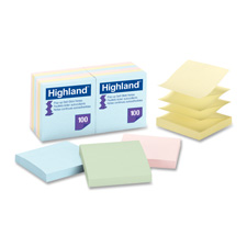 3M Highland Self-stick Pastel Pop-up Notes