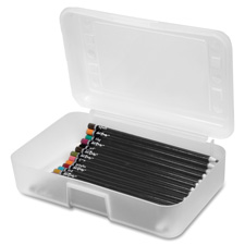 Advantus Clear Pencil Box