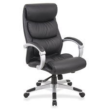 Lorell Executive Flex Arms Leather High-back Chair