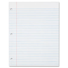 Tops 16-lb. College-ruled 3H Punched Filler Paper