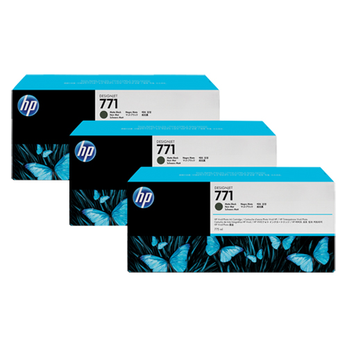 HP CR250A (HP 771) Matte Black OEM Ink Cartridge (Multi Pack)