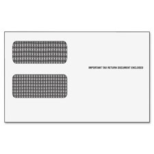 Tops Clear Double Window 1099-R Envelopes